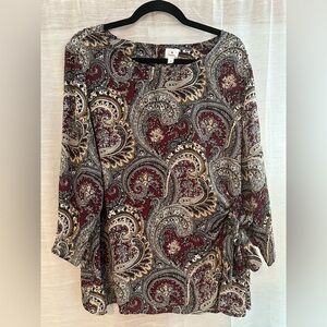 Dress Barn Red and Black Blouse for Effortless Style